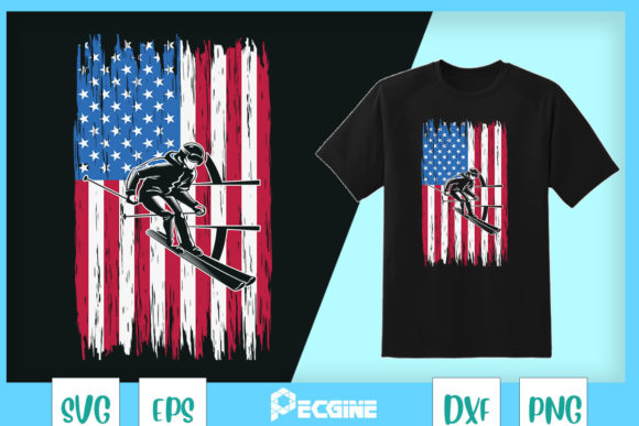 American USA Flag Jetski