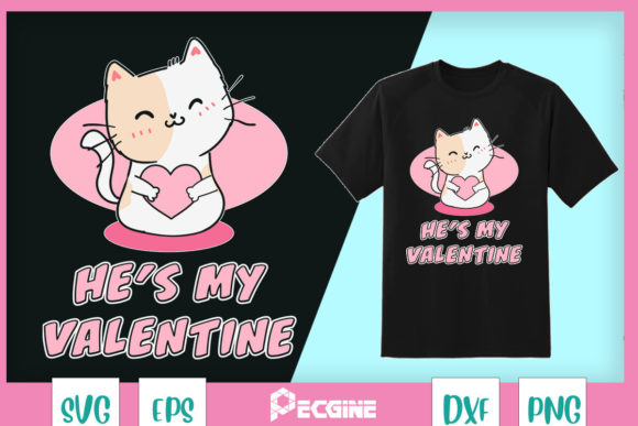 Cat Couple – He’s My Valentine
