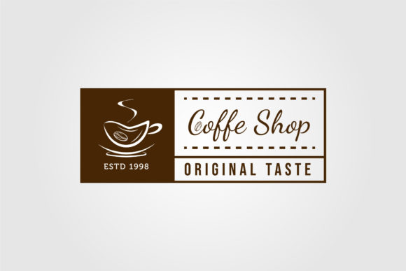 Coffee Shop Icon Badge Vintage Logo