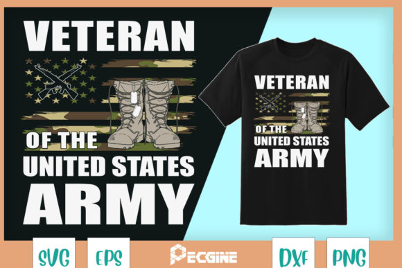 Distressed American Flag US Army Proud