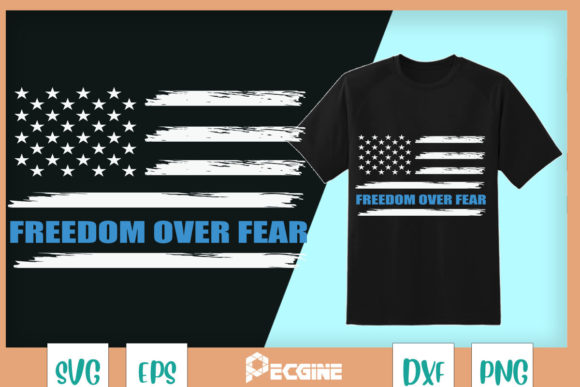 Freedom over Fear Motivational Veteran