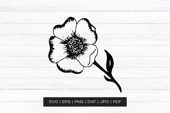 Hand Drawn Flower Clip Art