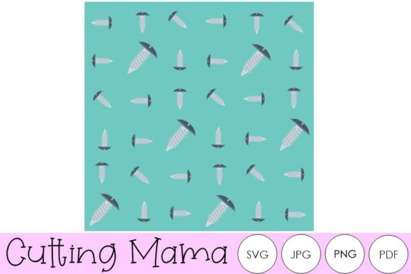 Sky Blue Screw Seamless Pattern