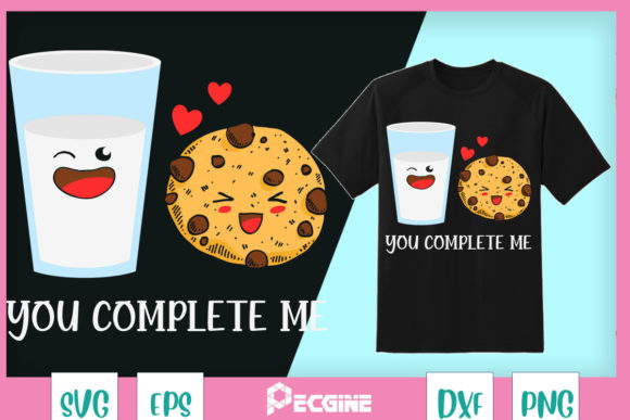 You Complete Me Kawaii Milk Cookies